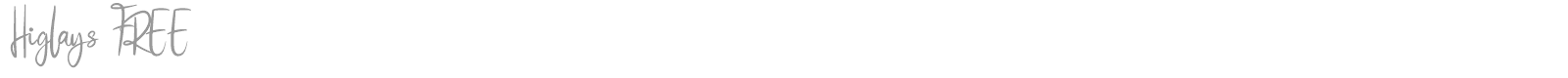 Higlays font preview